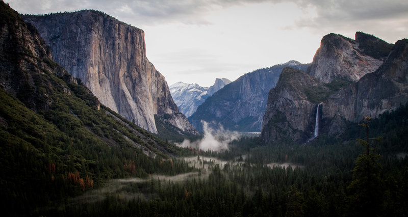 Yosemite Valley as seen from Tunnel View.
