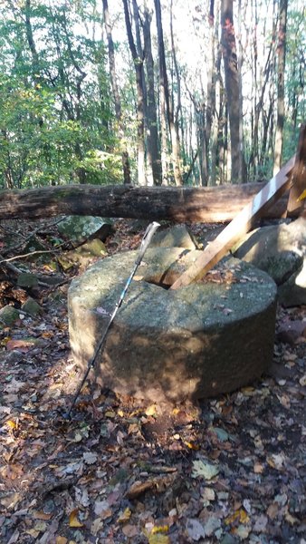 Millstone Trail's namesake. The guidebook says it was abandoned here in the 1800's after it cracked while being quarried.