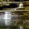 A short waterfall along the Canyon Trail at Matthiessen State Park.