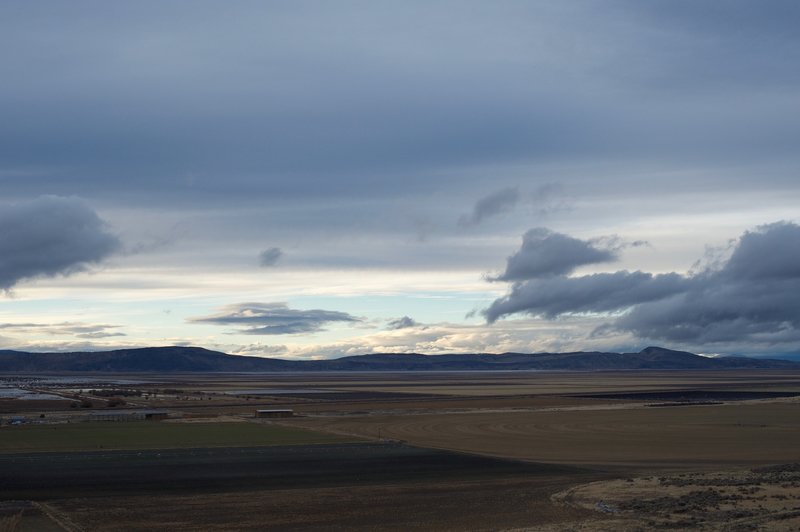You can get views of the Tulelake National Wildlife Preserve and