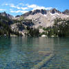 The view from the edge of Alpine Lake in the Sawtooth Wilderness.