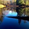 The lower ponds of the Redmond Watershed are beautiful in the late-afternoon sun.