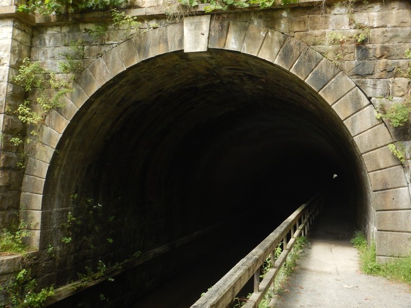 Bring a small light to navigate the north entrance of the Paw Paw Tunnel.
