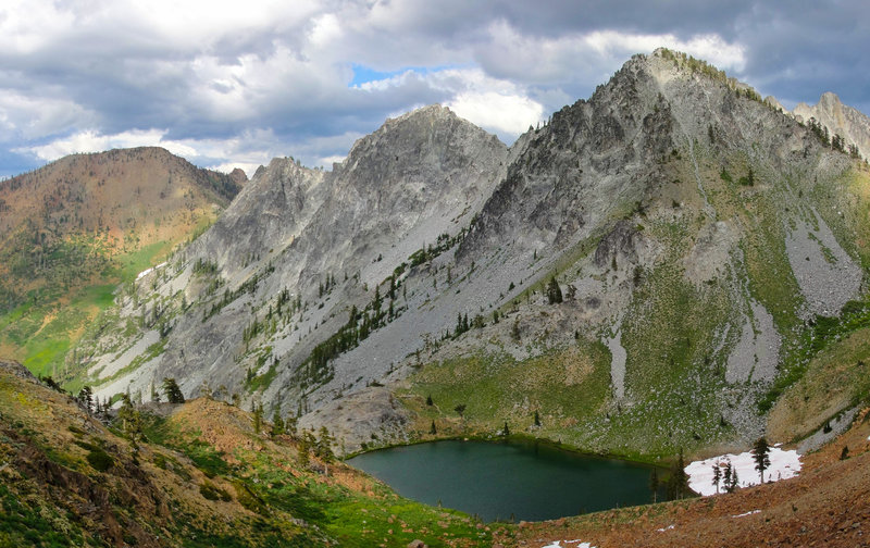 The Four Lakes Trail offers incredible views looking down at Deer Lake.