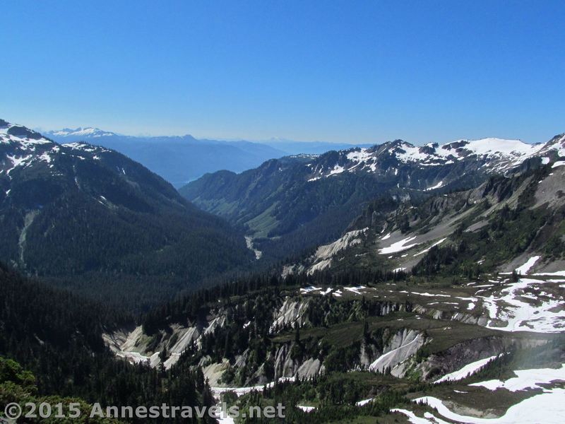 Valleys near Mt. Baker can be seen from Table Mountain.