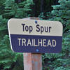Top Spur Trailhead is located at a wide point in the road and gets very busy on summer afternoons and weekends. Photo by Yunkette.