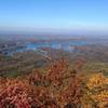 Flint Mill Gap offers a spectacular autumn view of South Holston Lake.