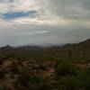 A little cloudy, but this is the view from the backside of the mountain - the eastern part of the trail.