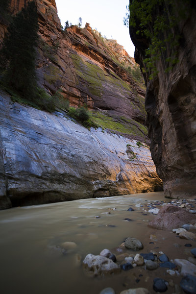 The Narrows stands soaked 2 days after a flash flood.
