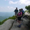 A rock overlook offers gorgeous summit views of the Priest Wilderness looking north.
