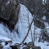 Apple Orchard Falls freezes solid in winter.