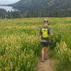 Cruising through wildflower meadows above Boulder Lake is a remarkable experience.