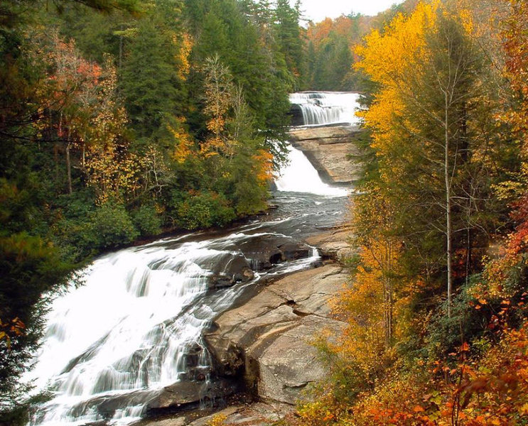 Dupont Waterfall Bonanza Hiking Trail Brevard North Carolina