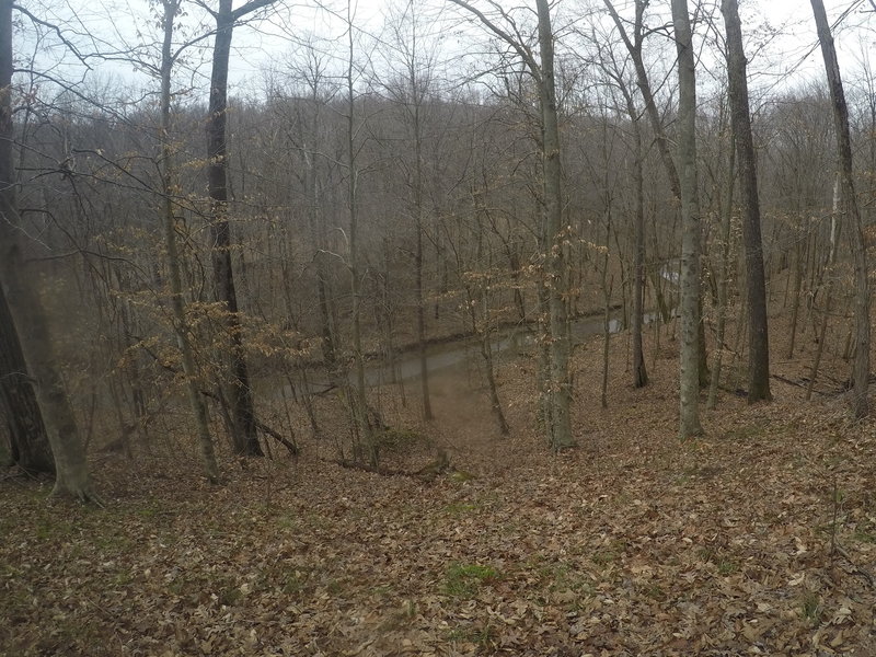 Enjoy this nice downhill section overlooking the creek.