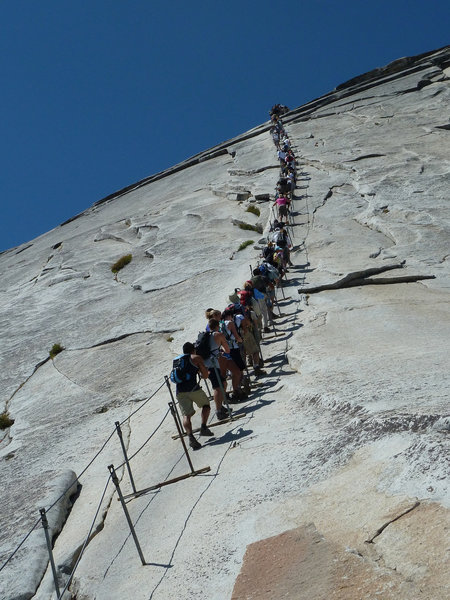 The infamous cable climb on Yosemite's Half Dome rewards visitors with ...