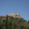 Little Devils Tower stands prominently on the hill above along the Harney Peak Loop.