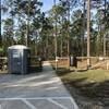 The trailhead sports ample parking and a porta-potty.