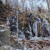 A frozen Cascade Falls makes for a beautiful wintertime reward at the trail's end.