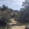 It's a neat area heading up the trail to Warren Peak, complete with lots of vegetation and rock formations.