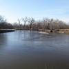 The Big Sioux River meanders along in the spring.