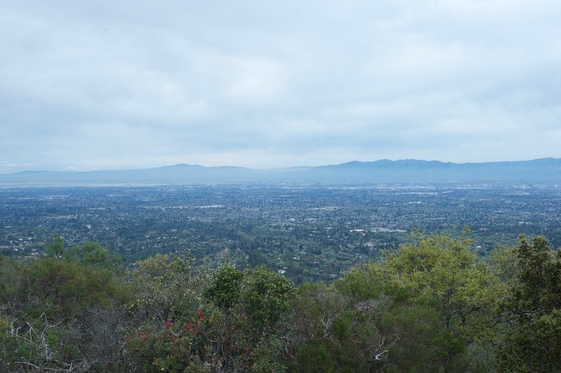 Enjoy copious views of Silicon Valley from the Aquinas Trail.