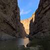 Inside Santa Elena Canyon, this is the view looking to the west.