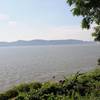 Even when it's a bit hazy on hot humid days, you can still enjoy nice views of the Hudson from the Lower Trail.