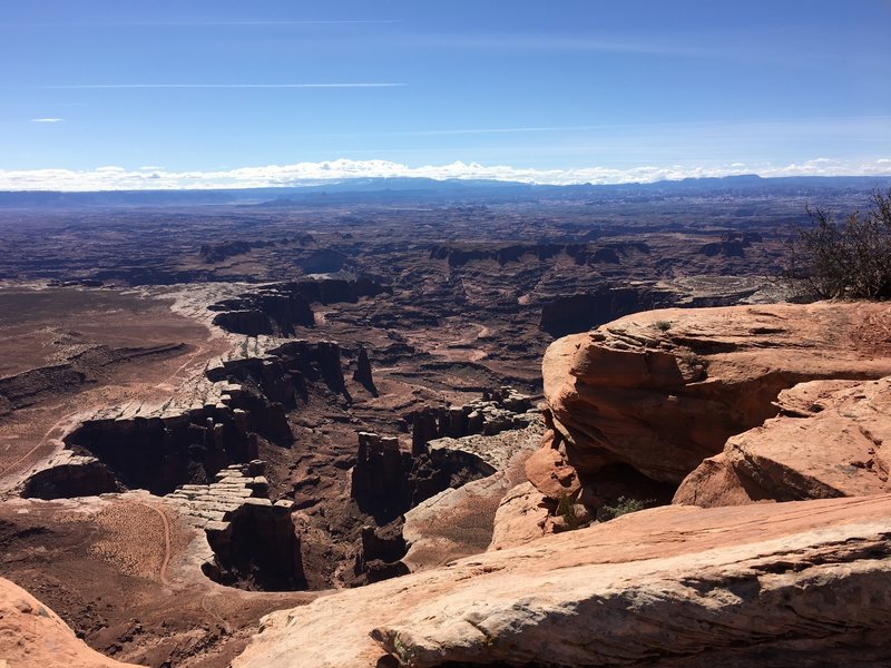 Monument Basin is spectacular from the White Rim Overlook Trail.
