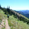 Gorgeous views of Rainier and the Southern Cascades await you on the Crystal Peak Trail.