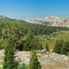 From Bond Pass toward Summit Meadow, enjoy pleasant valley views.