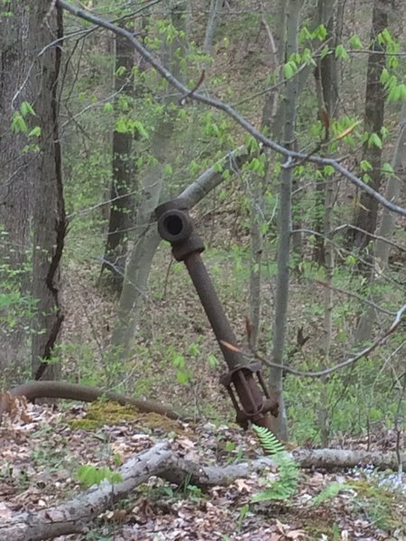 Just woods right? Until you come across a mysterious iron pipe in the middle of them!
