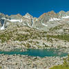 Topsy Turvy Lake and the Sierra Crest. This is only about half of the full panorama.