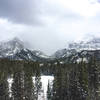 Amazing even with winter's foggy blanket draped over RMNP.