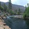 A peaceful pool on the Kern River.