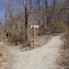 Washburn Trail heads to the right from this junction.