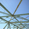 Trusses on the old Surf City swing bridge as you cross onto Topsail Island in Surf City, NC.