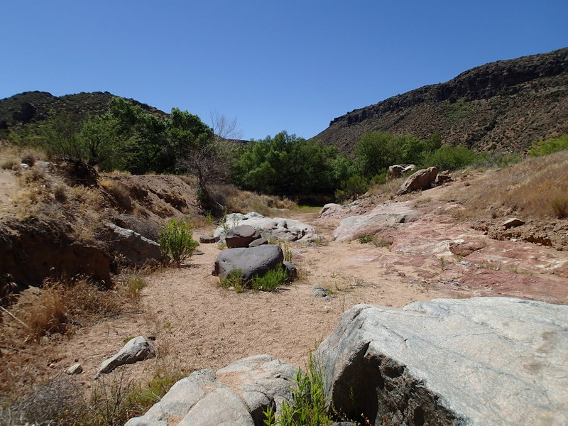 This is the view just before reaching the flowing waters of Badger Spring.