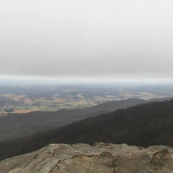 View from White Rocks of southwestern Virginia.