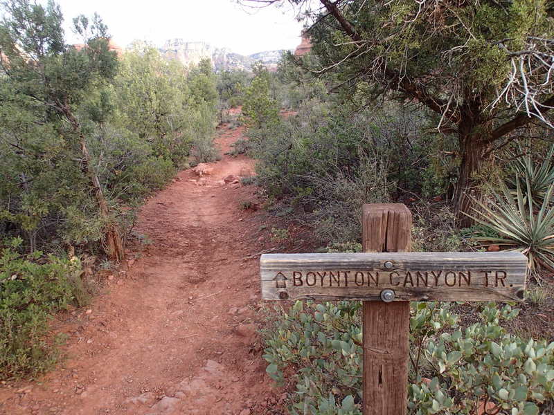 The start of the trail is well marked by this sign.