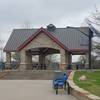 The main pavilion provides picnic space and shade at the parking area off Riverside Drive at Bird's Fort Trail Park. This is a great place to have lunch!