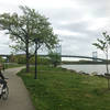 The RFK/Triborough Bridge at the south point of Wards Island.