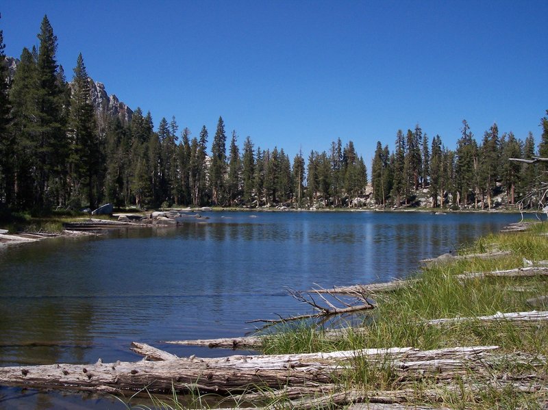 Ranger Lake provides a cool respite at the base of Silliman Pass.