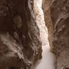 Some sections of Canyon Sin Nombre 760 Slot Canyon are quite narrow.