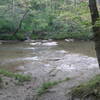 At the second creek crossing, the rocks can be slick! - Watch for a split in the trail across the creek.