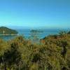 The view looking south at Tasman Bay from the Abel Tasman Track is equally beautiful.