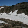Goat Lake can remain frozen into the late fall.