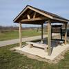 A pavilion provides information and shade at the M-34/Morey Hwy trailhead.