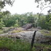 Glade outcrop along the Ozark Trail.