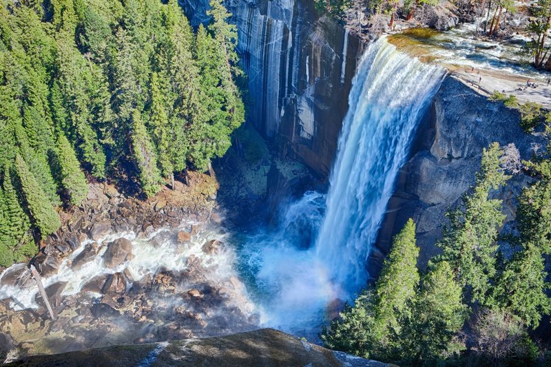 Vernal Falls is quite spectacular from above.