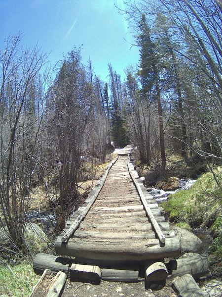 This bridge is right after the confusing part of the trail. If you've made it to the bridge, you're on the trail. If you haven't made it here easily (30 seconds after the hard part), you may want to turn around...
